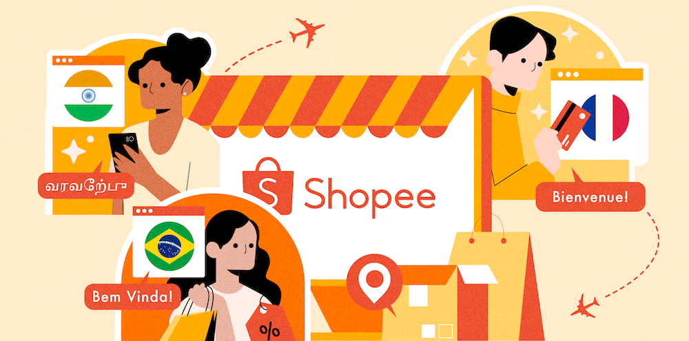 cara mencari toko luar negeri di shopee